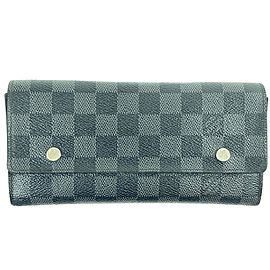 Louis Vuitton Damier Graphite Long Wallet Portefeuille Modulable Sarah Flap 860382