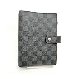 Louis Vuitton Damier Graphite Medium Ring Agenda MM Diary Cover 863230