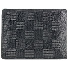 Louis Vuitton Damier Graphite Multiple Florin Slender Men's Bifold Wallet 121lvs429