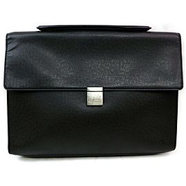 Louis Vuitton Black Taiga Porte Angara Document Attache Briefcase 871866