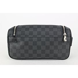 Louis Vuitton Damier Graphite Trousse Toilette Pouch Toiletry Case Cosmetic