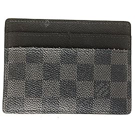 Louis Vuitton Damier Graphite Jumbo XL Card Case Rare Wallet Holder 4LVA629