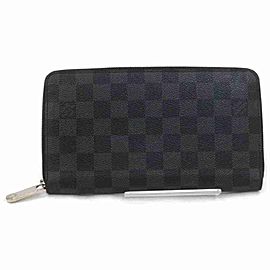 Louis Vuitton Damier Graphite Zippy Organizer Long Zip Around Wallet Large 860230