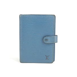 Louis Vuitton 21LK0121 Blue Epi Toledo Agenda PM Small Ring Cover