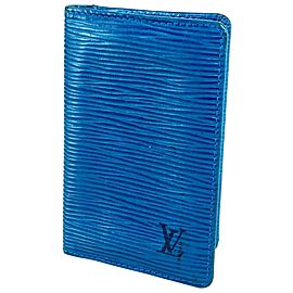 Louis Vuitton Blue Epi Toledo Card Case Holder 15LVA615