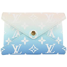 Louis Vuitton Blue Monogram By the Pool Kirigami MM Pouch Medium Envelope 21lvs422