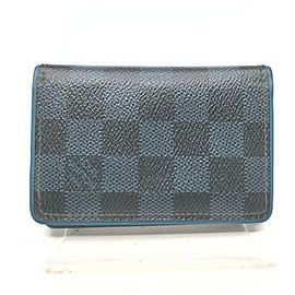 Louis Vuitton Ultra Rare Blue Damier Cobalt Organizer De Poche Card Case 862375