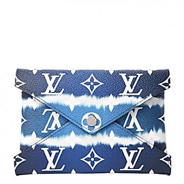 Louis Vuitton Tye Dye Monogram Escale Medium Kirigami Pochette Blue Clutch 859620