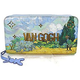 Louis Vuitton Jeff Koons Icons Van Gogh Zippy Wallet Zip Around Starry Night 855663