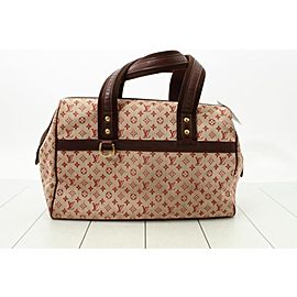 Louis Vuitton Bordeaux Monogram Mini Lin Josephine GM Boston Bag 861329