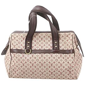 Louis Vuitton Bordeaux Monogram Mini Lin Josephine GM Speedy Boston Bag 861920