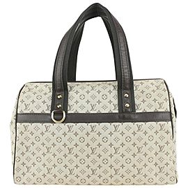 Louis Vuitton Olive Kahaki Monogram Mini Lin Josephine GM Speedy Boston Bag