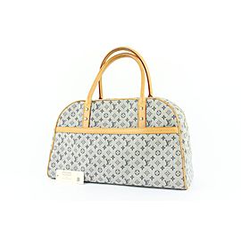 Louis Vuitton Navy Monogram Mini Lin Marie Boston Bag