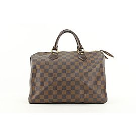 Louis Vuitton Damier Ebene Speedy 30 Boston Bag 377lvs525