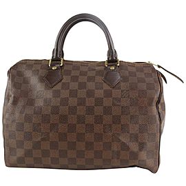 Louis Vuitton Damier Ebene Speedy 30 Boston Bag 7lv1108