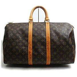 Louis Vuitton Monogram Keepall 45 Boston Duffle PM 861603