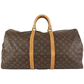 Louis Vuitton Monogram Keepall 55 Duffle Boston Bag 920lv55