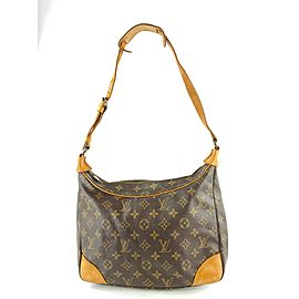 Louis Vuitton Monogram Boulogne Zip Hobo Bag 16Lv712