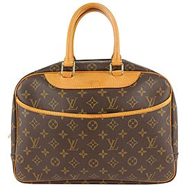 Louis Vuitton Monogram Deauville Bowling Bag 114lv54