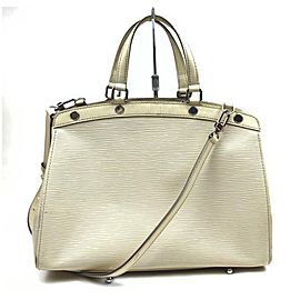 Louis Vuitton Ivoire White Epi Leather Brea MM with Strap 862025