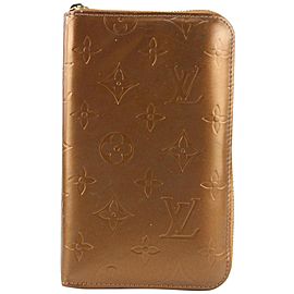 Louis Vuitton Vernis Zippy Compact Wallet Bronze 141lvs429