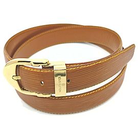 Louis Vuitton 110/44 Brown x Gold Epi Leather Ceinture Belt 861527