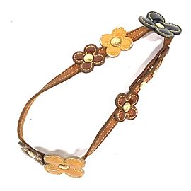 Louis Vuitton 238940 Monogram Vernis Flour Bracelet Wrap Band St Flower