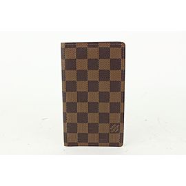 Louis Vuitton Damier Ebene Card Holder Long Bifold Wallet 928lv74