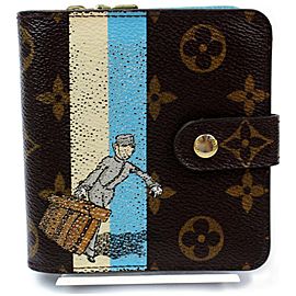 Louis Vuitton Compact Zip Wallet Bellboy Groom Monogram 872483