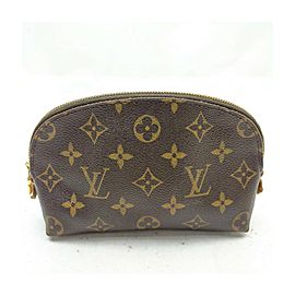 Louis Vuitton Monogram Cosmetic Pouch Demi Ronde Make Up Case 863491