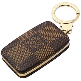 Louis Vuitton Damier Ebene AstroPill Key Holder Light KeyChain 861080