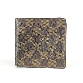 Louis Vuitton Damier Ebene Mens Bifold Wallet 4LK1221