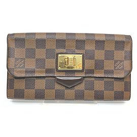 Louis Vuitton Damir Ebene Portefeuille Roseberry Wallet Long Flap 862350