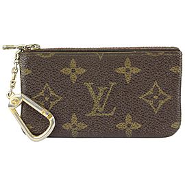 Louis Vuitton Monogram Key Pouch Pochette Cles Keychain 236lvs716