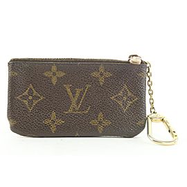 Louis Vuitton Monogram Pochette Cles Key Pouch Keychain 854813