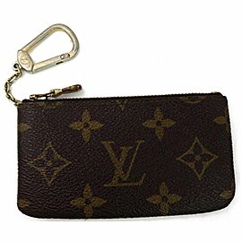 Louis Vuitton Monogram Key Pouch Pochette Cles Keychain 861222