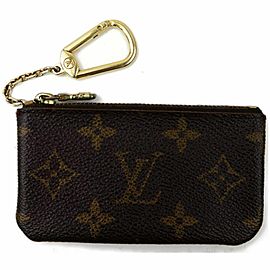 Louis Vuitton Monogram Key Pouch Pochette Cles Keychain 861229