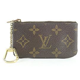 Louis Vuitton Monogram Pochette Cles Key Pouch Keychain 862813