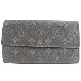 Louis Vuitton 9LK0120 Monogram Sarah Bifold Long Wallet