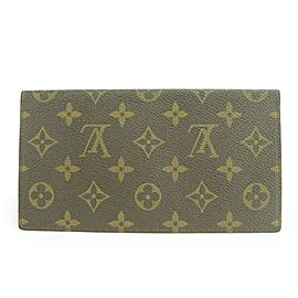 Louis Vuitton Check Book Long Wallet Card Organizer Bifold 19RLLK0128