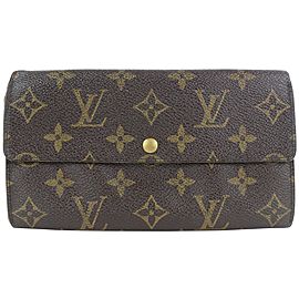 Louis Vuitton Monogram Porte Tresor Sarah Long Wallet 13lvs18