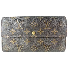 Louis Vuitton Monogram Porte Tresor Sarah Long Wallet 5lvm1210