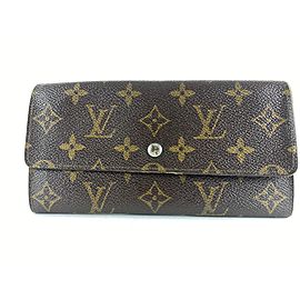 Louis Vuitton Monogram Sarah Bifold Long Wallet Porte Tresor 13LVS128