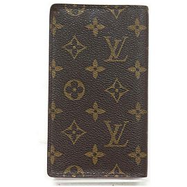 Louis Vuitton Monogram Long Wallet Diary Cover Agenda Poche Planner 862076