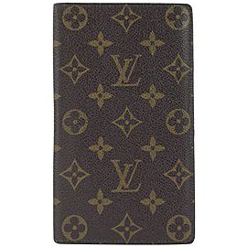 Louis Vuitton Monogram Bifold Checkbook Long Flap Wallet 15lvs18