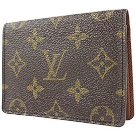 Louis Vuitton Monogram Card Case Wallet ID Holder 65lvs126