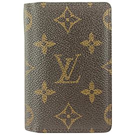 Louis Vuitton Monogram Card Holder Cartes Case 15lva1116