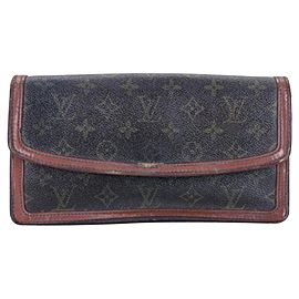 Louis Vuitton Brown Monogram Dame Pm 223189 Wallet