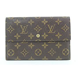 Louis Vuitton Monogram Etui Paper Flap Wallet 262lvs216