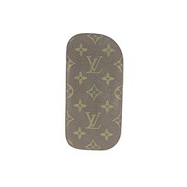 Louis Vuitton Brown Monogram Eyeglasses Case Etui A Lunettes 1lk1221 Wallet